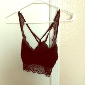 Criss-Crossed lace bralette
